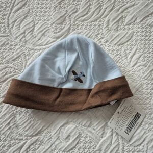 Janie and Jack 3-6 months Layette Vintage Airplane line 2010 reversible hat NWT